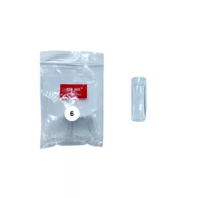   Vârfuri de unghii artificiale 50 bucăți #014-6 Transparente