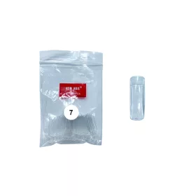   Vârfuri de unghii artificiale 50 bucăți #014-7 Transparente