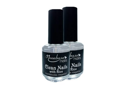 Moonbasanails Clean Nails rizs kivonattal - gombásodást megelőző folyadék 2x14ml  