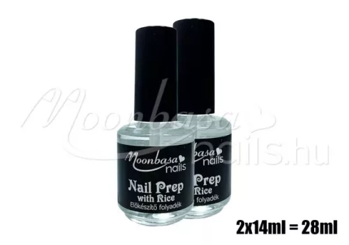Moonbasa Nail Prep cu extract de orez 2x14ml  