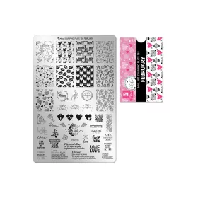 Placă de stampilare - Moyra  #138 Februarie