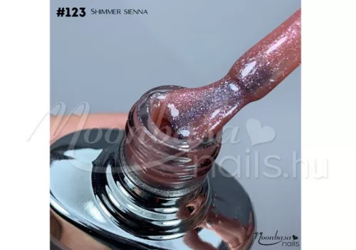 Gel de construcție cu pensulă 12ml #123 Shimmer sienna