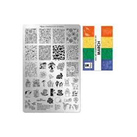 Placă de stampilare - Moyra  #139 March