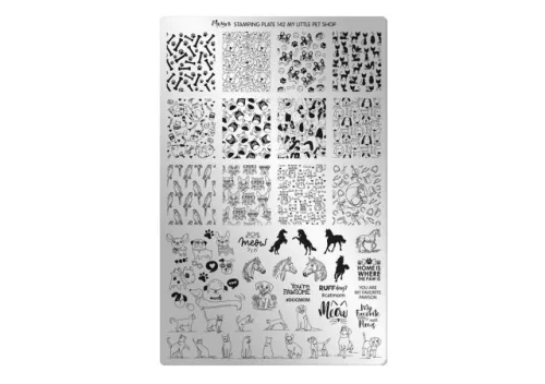 Placă de stampilare - Moyra  #142 My Little Pet Shop
