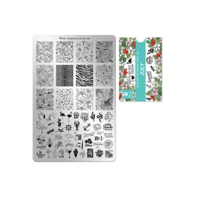 Placă de stampilare - Moyra  #144 Iulie