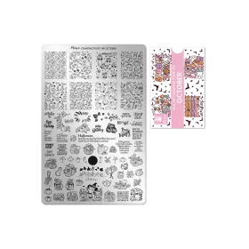 Placă de stampilare - Moyra  #148 Octombrie