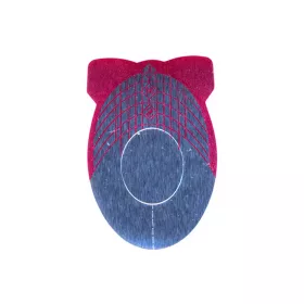   40 de sabloane pentru unghii artificiale cu 10 sabloane gratuite  #001 Burgund si argintiu