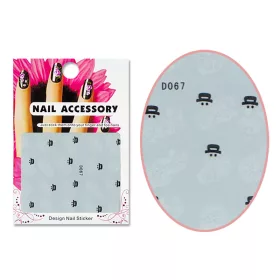 Autocolant cu efect acrilic  D067 Om de zăpadă