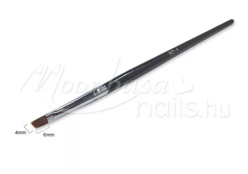Pensulă unghiulară, plată  Z031-4 Negru