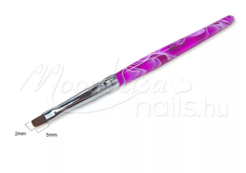 Pensulă plată pentru gel  Z002-2 violet