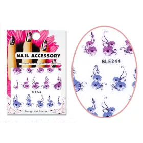 Autocolant cu efect acrilic  BLE-0244 Flori