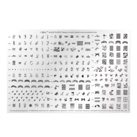 Placă demo Konad II. Placă pentru stampilarea unghiilor