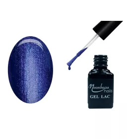   Lac de unghii gel One Step 5ml #023 Albastru inchis cu sclipici