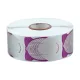 sablon pentru unghii artificiale 500 bucăți #002 Violet si argintiu