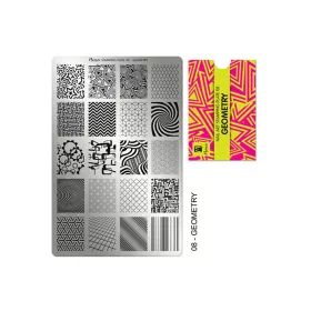 Placă de stampilare - Moyra  #08 Geometry
