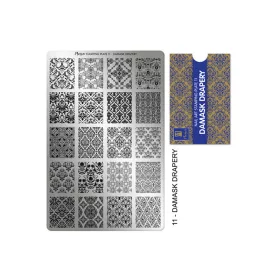 Placă de stampilare - Moyra  #11 Draperie damasc