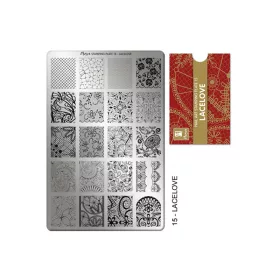 Placă de stampilare - Moyra  #15 Lacelove