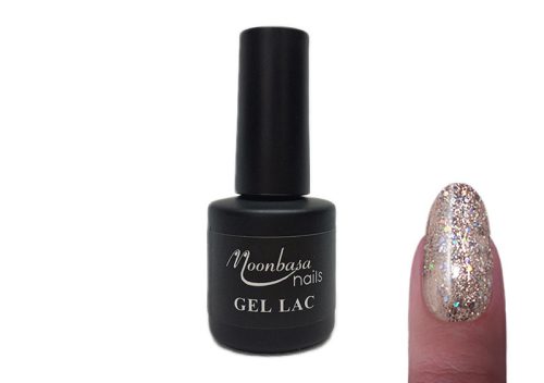 Gel lac 6ml #308 Argintiu cromat cu glitter  