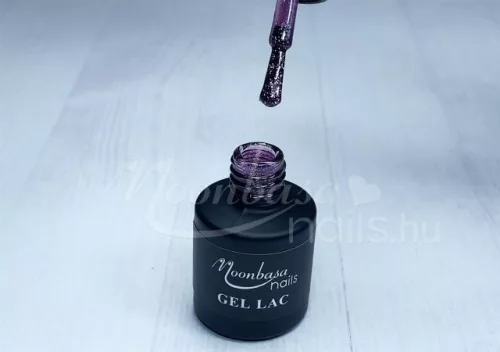 Gel lac 6ml #308 Argintiu cromat cu glitter  