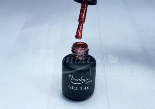 Gel lac 6ml #310 Rosu catifelat cu glitter  