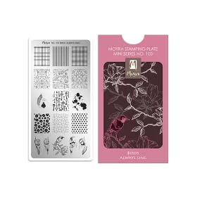 Mini placă de imprimare #103 Birds Always Sing