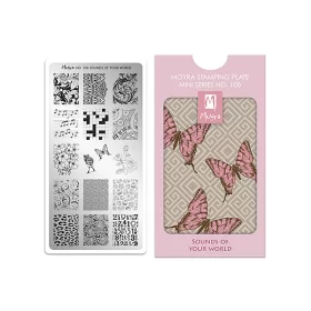 Mini placă de stampilă #108 Sunetele lumii tale