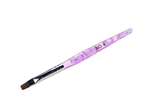 Zselé ecset lapos  Z002-4 lila