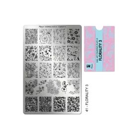 Placă de stampilare - Moyra  #41 Florality 3