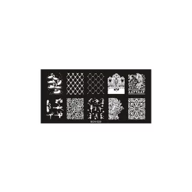 Placă pentru stampilare unghii 6x12cm BCN-026 