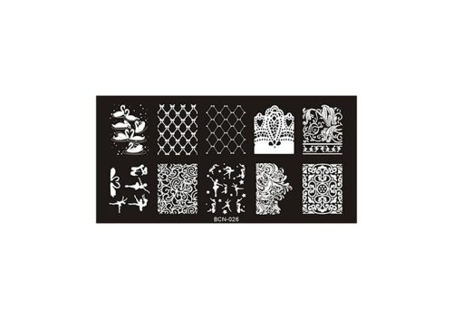 Körömnyomda lemez 6x12cm BCN-026 