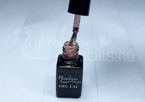 Lac de unghii gel One Step 5ml #258 Pulbere sclipitoare rosu ruginiu