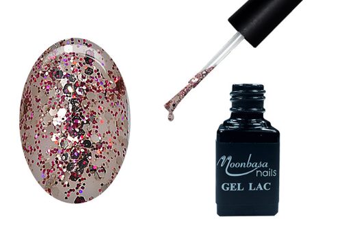 Gel lac One Step 5ml #259 Vis cu sclipici roz și argintiu  