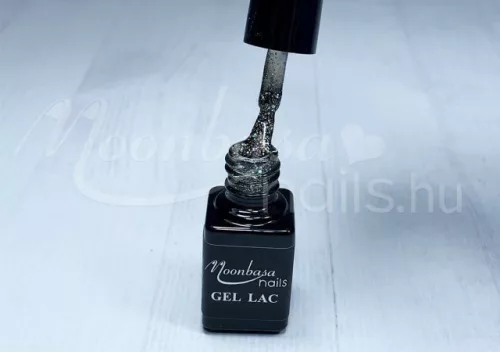 Lac de unghii gel One Step 5ml #261 Verde otrăvitor cu sclipici curcubeu