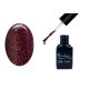Gel lac One Step 5ml #267 Negru catifelat cu pudră sclipitoare bordo  