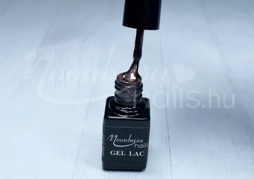 Lac de unghii gel One Step 5ml #267 Negru catifelat cu sclipici burgund