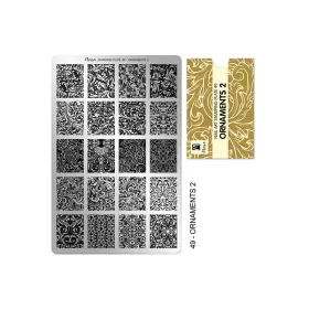 Placă de stampilare - Moyra  #49 Ornaments 2