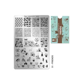 Placă de stampilare - Moyra  #51 Friends