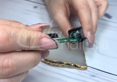 Lac gel termic Tiger Eye 5ml #865 Verde cobalt - Verde cameleon