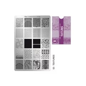 Placă de stampilare - Moyra  #53 Textures