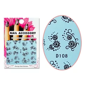 Autocolant cu efect acrilic  D108 Margarete cu margarete