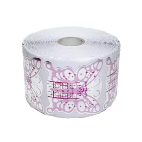   sablon pentru unghii artificiale 500 bucăți #020 Fluture violet