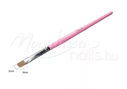 Pensulă plată pentru gel  Z020-8 Roz pal
