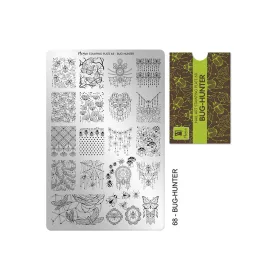 Placă de stampilare - Moyra  #68 Vânător de insecte