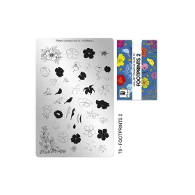 Placă de stampilare - Moyra  #70 Footprints 2