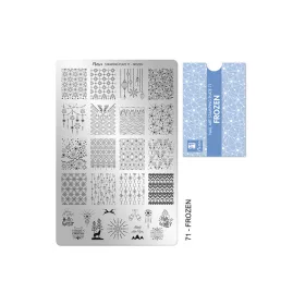 Placă de stampilare - Moyra  #71 Frozen