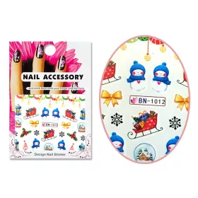 Autocolant cu efect acrilic  BN-1012 Târg de Crăciun