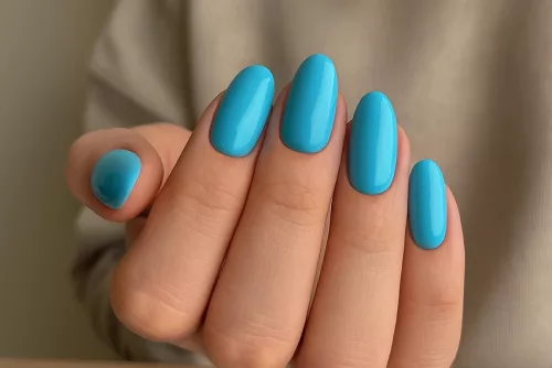 Lac gel fosforescent 5ml #644 Albastru turcoaz deschis