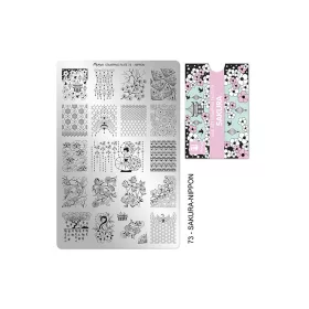 Placă de stampilare - Moyra  #73 Sakura-Nippon