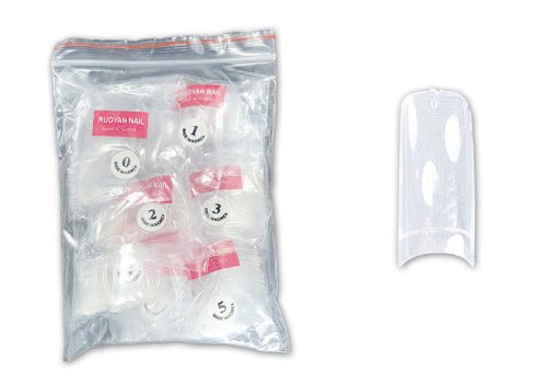 Műköröm Nail tip csomag 500db #004-C Átlátszó