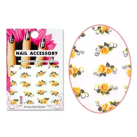 Autocolant cu efect acrilic  BLE-0286 Trandafir